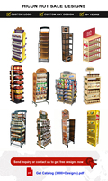 Présentoir rond de supermarché en or pour sachet de thé lait Chips Snack Food Chocolat Bonbons Biscuit Présentoir rond