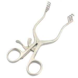 Écarteur de cuir chevelu cérébelleux à rétention automatique Anderson-Adson en acier inoxydable chirurgical médical avec bras angulaires 4x4 Sharp Prong - Product Image 3