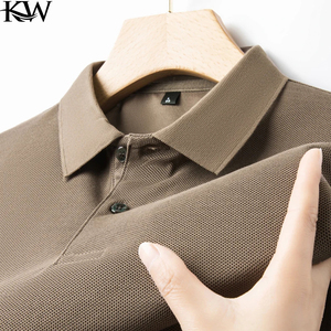 Camiseta Deportiva de Manga Corta para Hombre, Estilo Polo, Elástica, Ajustada, para Correr, Fitness, Verano - Product Image 2