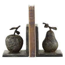 Serre-livres en métal pour fruits, pommes et poires, conçus avec une beauté robuste Ces serre-livres rustiques sont fabriqués en fer massif - Product Image 2