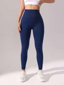 Vente en gros de vêtements de fitness élastiques à taille haute pour femmes, vêtements de yoga, pantalons, leggings avec poche - Product Image 2