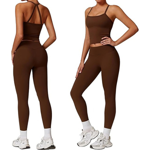 Fabricant sur mesure conçoit des leggings de yoga personnalisés pour femmes en spandex/nylon/polyester avec des tarifs directs d'usine et une approvisionnement mondial. - Product Image 1