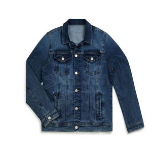 . Vente en gros Logo personnalisé Veste en jean pour hommes en coton Vestes d'hiver respirantes pour hommes pour l'extérieur - Product Image 1