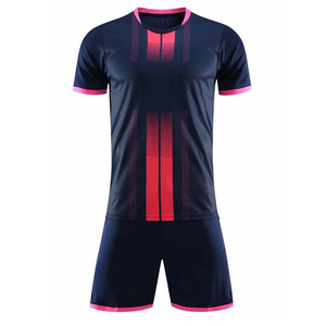 Venta Directa de Fábrica, Conjuntos de Uniformes de Fútbol de Manga Corta Transpirables y de Secado Rápido para Verano en 100% Poliéster - Product Image 1