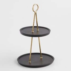 Support à cupcakes en métal design 2026 avec texture antique, parfait pour mettre en valeur les cupcakes, les biscuits et les brownies - Product Image 3