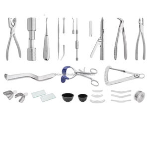 Kit de Instrumentos Dentales de Acero Inoxidable Directo de Fábrica, Instrumentos Manuales de Precisión con Agarre Ergonómico para Uso Clínico - Product Image 1