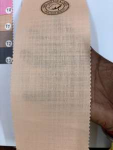 Suministro de fábrica Ding Dong 58 pulgadas Poly Cotton Linen Feel Fabric Material tejido Premium para camisas y vestidos - Product Image 3