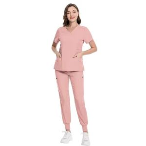 New Wholesale Nursing Uniform Sets for <b>Women</b> Scrubs Nurse <b>Summer</b> Hospital Scrubs Breathable Uniforms - Product Image 1