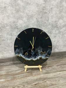 นาฬิกาติดผนังทำจากเรซินสำหรับผู้ใช้นาฬิกาแขวนผนังดีไซน์ศิลปะทำด้วยมือไม่เหมือนใครศิลปะจากอินเดีย - Product Image 5