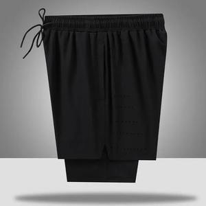 Personnalisé 2-en-1 Mesh Gym Shorts Quick Dry Stretchy Sport Fitness Jogging Running Workout Shorts Style Casual Deux Couches - Product Image 3