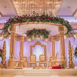 Grand mariage indien Rajwada Mandap mariage de style indien Rajwada Mandap mariage de luxe aspect fibre Mandap - Product Image 3