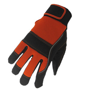Guantes de construcción de cuero sintético personalizados Ropa de seguridad resistente a impactos mecánicos - Product Image 4