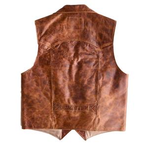 Chaleco Casual de Cuero para Hombre, Transpirable, Ecológico, de Secado Rápido, Estilo Vintage, Cómodo para Montar en Moto - Product Image 5