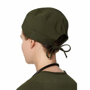 Bonnet de gommage tissé high-tech pour le personnel hospitalier et les chirurgiens en coton respirant avec option de cravate sécurisée - Product Image 4