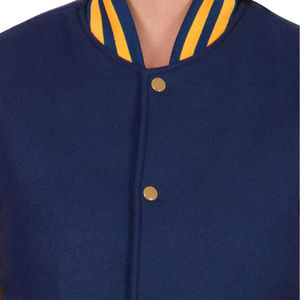 Chaquetas Varsity para Mujer, Más Vendidas, Tejidas, Transpirables, con Cuerpo de Lona y Mangas de Cuero, Otoño Invierno, Alta Calidad - Product Image 6