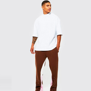 Pantalones Deportivos de Otoño para Hombre, Estilo Urbano, Holgados, Tallas Grandes, Diseño Único con Pintura, Ropa Casual, Nuevo Estilo, 100% Algodón - Product Image 5