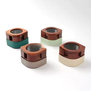 Soporte de cuero hecho a mano Bakhoor, quemador de carbón de madera, duradero Mabkhara para fragancia de resina Oud, regalo religioso Eid, cilantro - Product Image 4