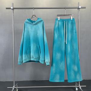 Sudadera con Capucha de Alta Calidad, Estilo Desgastado por el Sol, Lavado Ácido, Sudadera Holgada de Estilo Urbano para Hombre y Mujer, Ropa Casual - Product Image 2