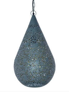 Lampe suspendue de plafond blanche moderne contemporaine Azora Industries 'Iron & Crystal Lustre Switch Control pour la décoration de la maison - Product Image 3