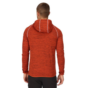 Sudaderas con cremallera de mezcla de algodón y poliéster de color rojizo para hombres a la venta sudaderas con capucha de ejercicio para hombres a precios baratos - Product Image 5
