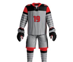Uniforme de hockey sur glace anti-rides pour hommes derniers modèles vêtements de sport de qualité supérieure uniforme de hockey sur glace pour hommes avec logo personnalisé/couleur - Product Image 1