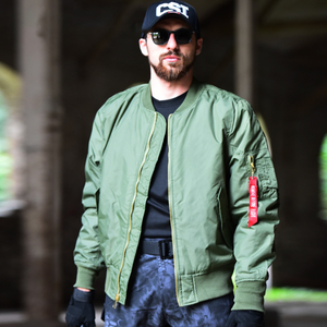 2025 High Quality Unisex Custom Logo Winter Stand Collar Baseball <b>Flight</b> <b>Jacket</b> Plus Size Bomber MA1 Fully Customized - Product Image 3