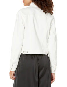 Chaqueta vaquera de manga larga para mujer, chaqueta vaquera transpirable de secado rápido, fabricada con buen material, estilo informal, OEM - Product Image 6