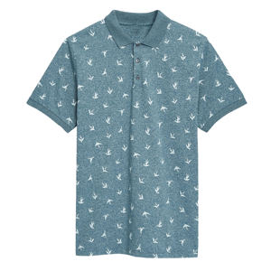 Polo para hombre con estampado personalizado de calidad superior, manga corta, ajuste regular, Animal de punto con etiquetas de insignias de marca - Product Image 5