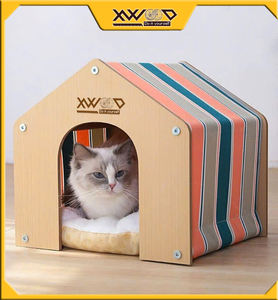 Minimalist Eco <b>Wood</b> Pet Furniture Luxury Cat <b>Kennel</b> and Bed OEM ODM Factory Wholesale Stylish Home Decor Made in Vietnam - Product Image 3