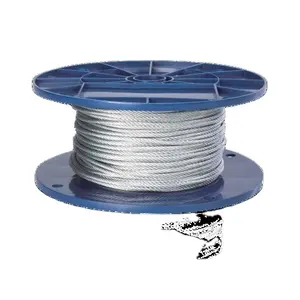 Bright Smooth Surface 7*7 1mm-10mm Color Nylon Coated Galvanized Steel Wire Rope, stainless steel wire 12mm