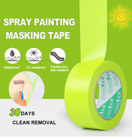 Ruban adhésif washi en acrylique vert personnalisé UJANG 48 mm, simple face, résistant à la chaleur, imperméable, facile à déchirer, inscriptible, anti-…