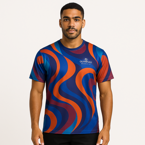 Camisetas Deportivas de Microfibra para Hombre al Mejor Precio, Personalizadas, de Calidad, Secado Rápido, Ecológicas, Transpirables, con Logotipo Frontal Sublimado - Product Image 3