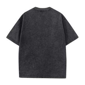 Hip Hop Oversized T-shirt for <b>men</b> Pure Cotton Heavyweight O-Neck Printed Design Plus Size Baggy Acid Washed <b>Men's</b> T-Shirts - Product Image 6