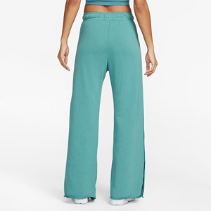 Pantalon de survêtement uni à jambes larges avec impression de conception personnalisée pour femmes 100% matériau en coton respirant OEM avec impression de logo personnalisé - Product Image 2