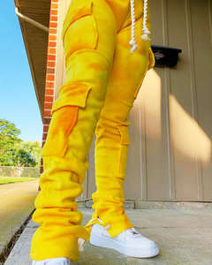 กางเกงกีฬาผ้าแคนวาสสำหรับผู้ชายกางเกงวิ่งแบบยืดหยุ่นแบบซ้อนกันกางเกงกีฬาผ้าใบสีสันสดใสแบบมีซิปสำหรับฤดูหนาวผลิตตามสั่ง2023 - Product Image 6