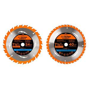 7-1/4 "lama per sega in legno, 24 denti, 5/8" centro, esperto, scatola da 3, 100103 - Product Image 1