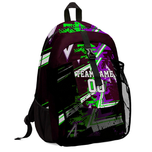 Mochila Deportiva Plegable Personalizada con Sublimación OEM, con Cierre de Cremallera, para Deportes, Escuela, Viajes, Cordura, Suministro al por Mayor, SSB-0180 - Product Image 2