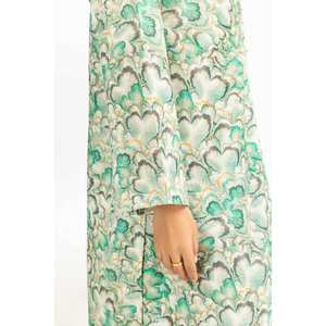 Conjunto de 2 Piezas para Mujer, Estampado Verde, Estilo Casual, Crepé, Talla XS/XS, para Primavera/Verano, Ropa de Oficina - Product Image 5