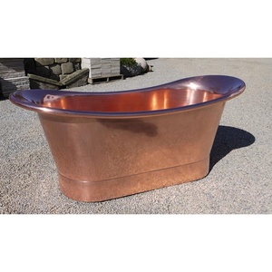 Baignoire autoportante en cuivre, portable, moderne et durable, pour salle de bain, à vendre – Fournisseur Inde - Product Image 1
