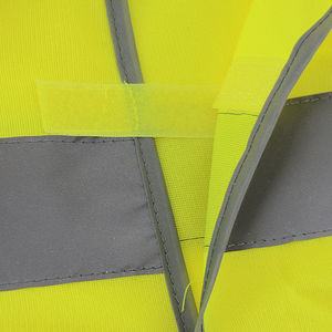 Chaleco de malla transpirable informal ligero con cinta reflectante y acabado lavado que mejora la seguridad durante las operaciones diurnas y nocturnas - Product Image 6