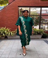 Magnifique ensemble Salwar pour femmes avec Dhoti en coton mélangé imprimé multicolore, longueur ras du sol, idéal pour les soirées, Abaya élégante
