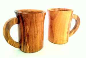 Tasse Kuksa en bois écologique avec gravure, en bois de bouleau naturel, pour l'extérieur et l'usage quotidien - Product Image 3