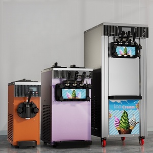 Máquina de Helado Suave de 3 Sabores de Acero Inoxidable de Alta Calidad con Doble Compresor para Uso en Restaurantes - Product Image 6