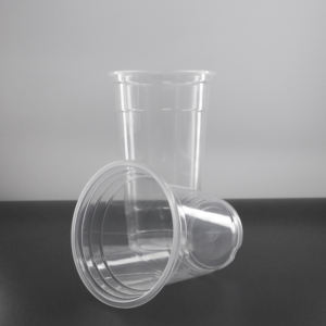 Tasses en plastique Boba lait thé Smoothie PP Transparent jetable en plastique tasse à boire café tasse en plastique avec couvercles - Product Image 2