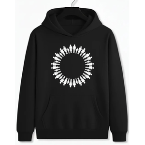 Basics Sweat à capuche en molleton 100% coton surdimensionné avec poche Unisexe Design d'hiver Respirant Séchage rapide Sweat-shirts pour hommes - Product Image 2