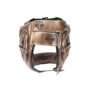 Casco de boxeo de cuero de alta calidad hecho a mano, equipo de entrenamiento de lucha de kick boxing de primera calidad de Pakistán - Product Image 2