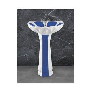 Lavabo à poser en céramique blanche au design moderne, forme ovale, écologique, garantie 5 ans, marque SANSO pour cuisine et salle de bain - Product Image 1