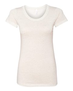 T-shirt à manches courtes en triblend pour femmes. T-shirt pour femme Bella, logo de la marque Sustain, coupe ajustée, mélange de tissus respirant, violet - Product Image 5