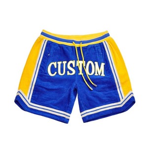 Logo personnalisé broderie vintage shorts pour hommes en gros pas cher prix nouveau design sublimation côté rayé décontracté jogging shorts pour hommes - Product Image 2
