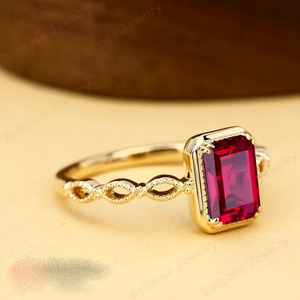 แหวนเงินสเตอร์ลิงใส่ได้ทั้งชายและหญิงใส่ได้ทั้ง925เม็ดแก้วทับทิมแฮนด์เมดของขวัญแต่งงานงานปาร์ตี้วันเกิดจำนวนมาก - Product Image 4